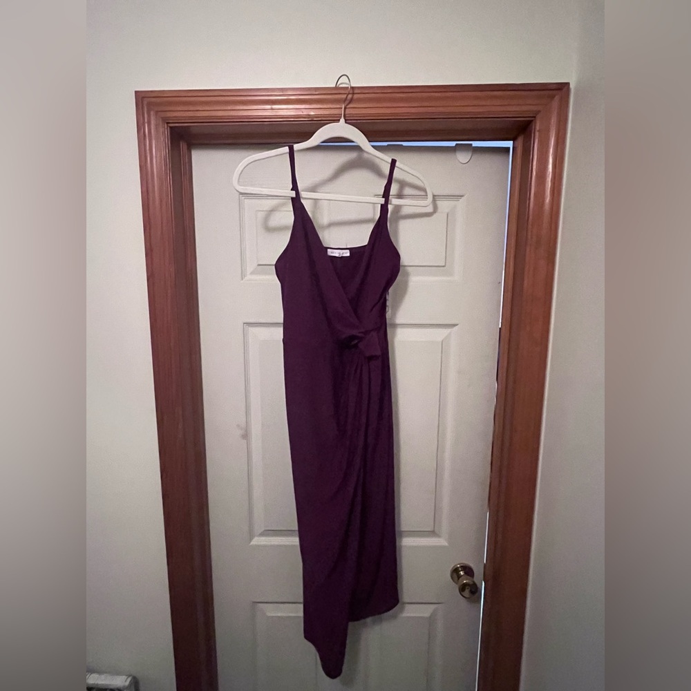 Socialite Asymmetrical Purple Dress